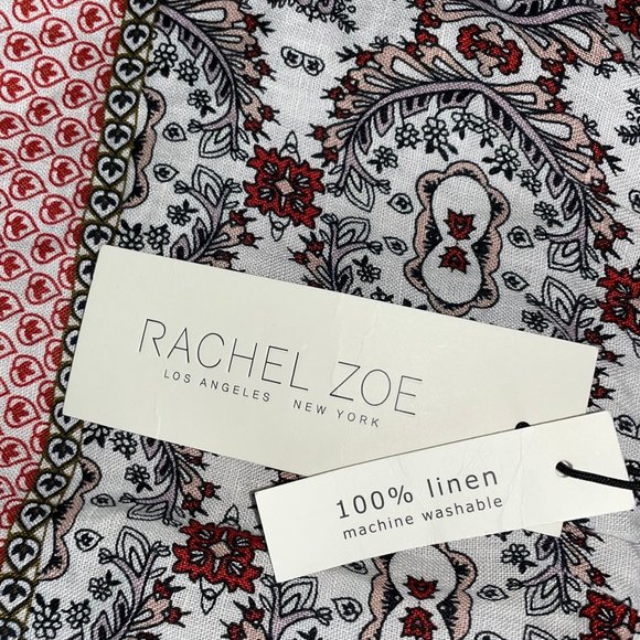 NWT Rachel Zoe 100% Linen Pockets Sleeveless Dress Size L 12 New Tag Slip - Picture 9 of 12